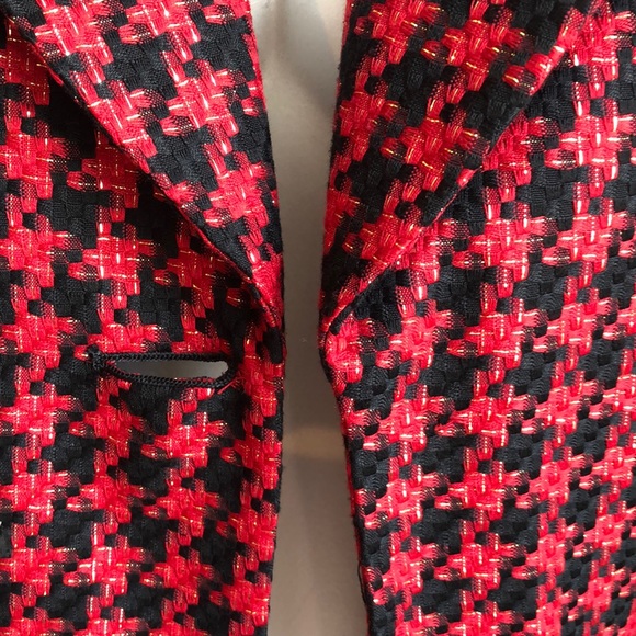 Woman’s Lane Bryant Red and black blazer, 16 - Picture 4 of 4